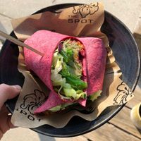 Vegan tuna wrap  at The Spot Watersport in Zandvoort