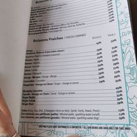 Menu 2 at Windy Bay Café in Taghazout