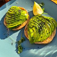 Avocado toast at Windy Bay Café in Taghazout