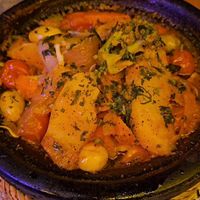 Superb tajine, addictive at Windy Bay Café in Taghazout