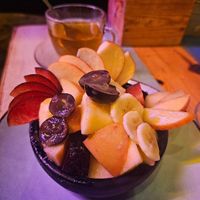 Salade de fruits at Windy Bay Café in Taghazout