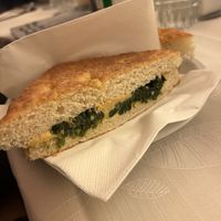 Focaccia sandwich   at Bar Il Palio in Siena