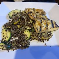 Tofu steak plate was decent if overpriced   at Trail Break in Schroon Lake