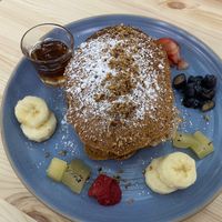 Pancakes. Melt in your mouth good at El Secreto De Bruny in Carolina