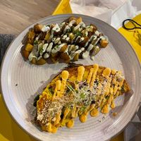 Vegan omelette  at El Secreto De Bruny in Carolina