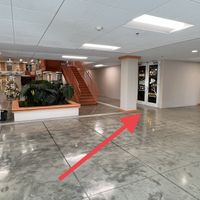 When you walk in the building, turn to your right (where the red arrow is pointing ) at El Secreto De Bruny in Carolina