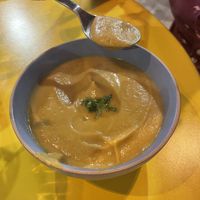 Crema de calabaza con curry   at El Secreto De Bruny in Carolina