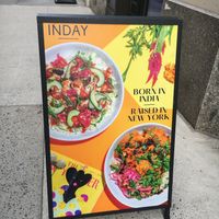 Placard. at Inday - Bryant Park in New York City