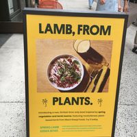 Placard at Inday - Bryant Park in New York City