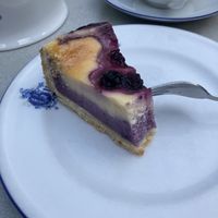 Veganer Blaubeer-Käsekuchen  at Teetied in Braunschweig