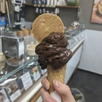 Vegan chocolate ice-cream at Ma Ke Gelato! - La Gelateria Naturale in Certaldo