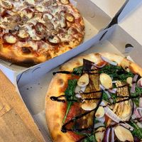 Personal sized Vegan Special pizza. at Pienezza Pizza in Kissimmee