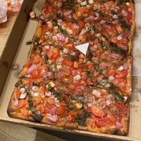 Bruschetta pizza  at Pienezza Pizza in Kissimmee