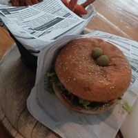 Rap burguer #Veganuary at O Pátio Hamburgueria in Grandola