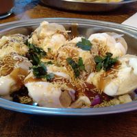 Dahi puri chaat at Desi Street Food in Leicester