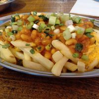 Desi special chips at Desi Street Food in Leicester