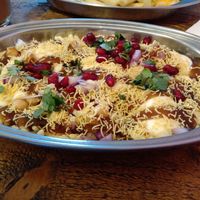 Desi special chaat at Desi Street Food in Leicester