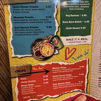 Menu  at Desi Street Food in Leicester