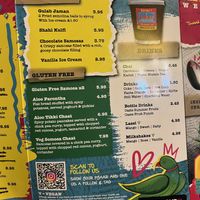 Menu  at Desi Street Food in Leicester