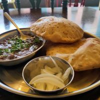 Tasty Chickenpea Curry at Desi Street Food in Leicester