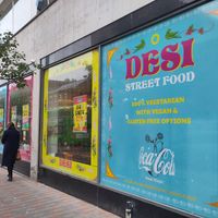 Outside at Desi Street Food in Leicester