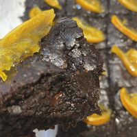 Chocolate orange brownies  at Greedy Vegan in Chelmsford
