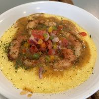 Shrimp-n-grits...  at Banu Vegan in Durham
