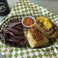 Jerk burrito   at Banu Vegan in Durham