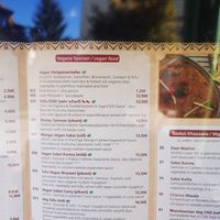 Speisekarte - veganer Teil at Panjabi Shaan in Feucht