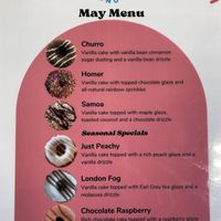 The Just Peachy is tasty   at Dude's Donuts in Port Orchard