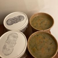 Soups packed with veggies  at Turlaj Klopsa - Karmelicka in Krakow