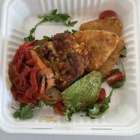 Veggie stack with hash browns #Veganuary at Andonis Cafè & Bar in Yeerongpilly