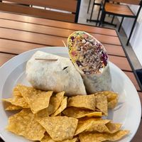 brown rice veggie burrito at Active Culture in Novato