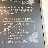 Nondairy shakes   at Active Culture in Novato