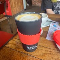 We got lovely cups !! Black & pink at Boston Tea Party in Birmingham