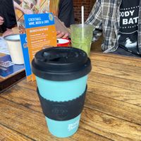 &blue and black !! And you get a free drink with them !!  at Boston Tea Party in Birmingham