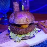 Vegan Burger at Cafe Maruja in Boracay
