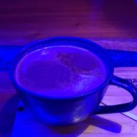 Coffee with almond milk at Cafe Maruja in Boracay