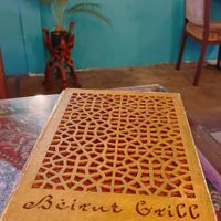 Menu cover so pretty  at Beirut Grill in Central Singapore