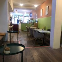 Cafe interior  at Atlas Grinds in North London