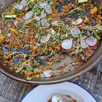 Paella vegana at La Zorra in Sitges