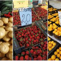 Food at Central Market in Chisinau