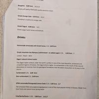 Desserts and drinks at Apló Greek Kitchen & Foods in Berlin