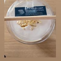 Iced coffee with signature vegan nut cream at NUTTEA - North Terrace in Adelaide