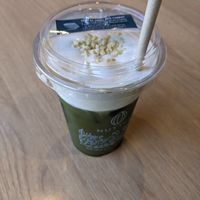 Matcha iced tea at NUTTEA - North Terrace in Adelaide