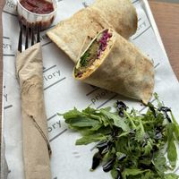 Falafel wrap  at Priory Coffee Co. in Mallow