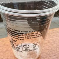 Even the cups are plant based  at Priory Coffee Co. in Mallow