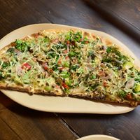 Verde supreme pizza   at Mantra Kitchen in Houston