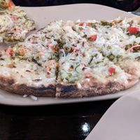 Margarita flatbread pizza at Mantra Kitchen in Houston