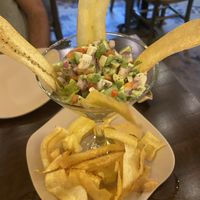 Coconut ceviche  at Mantra Kitchen in Houston